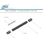 BOFA 2m Hose Kit 50mm Flex with 2 Cuffs