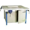 Four Person 1220 Workbench with Steel Frame and Cupboards