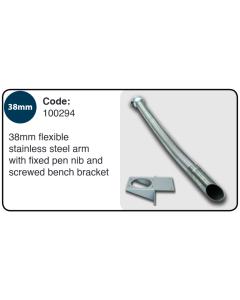 Purex 38mm S/S FLEXIBLE ARM KIT FIXED PEN NIB - 100294