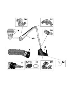 Hose for Nederman Standard Arm, Ø160mm, 4.6m complete
