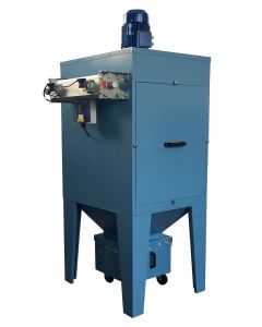 GEF ATP with collection bin and hopper with fan mounted on the top of the unit
