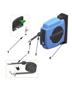 Hose for Nederman H20/H30 Hose Reel Systems Complete with Fittings and Hose Stop