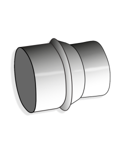Nederman Hose Reduction Connector (Galvanised Steel)