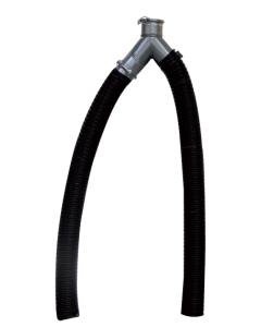 Y-piece for cars with dual exhaust pipes