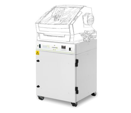 Bofa DentalPRO Base with illustration of Example CNC/Milling Machine situated on the base unit