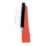 Red DustControl food safety brush - colour coded