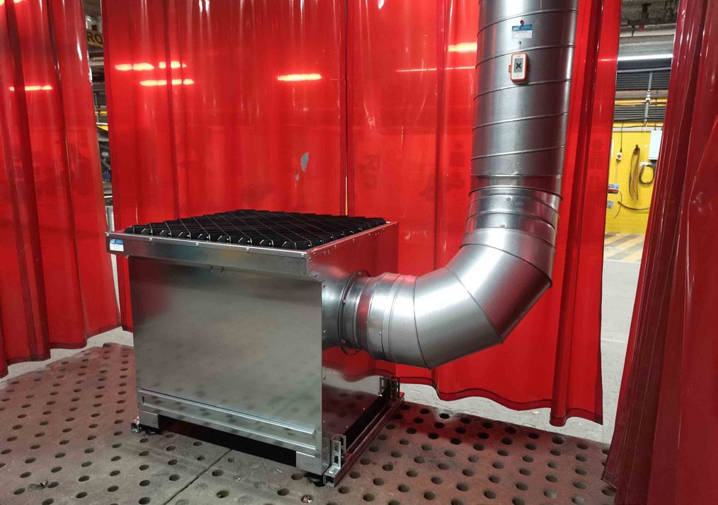 AES Plasma Cutting Downdraught LEV System