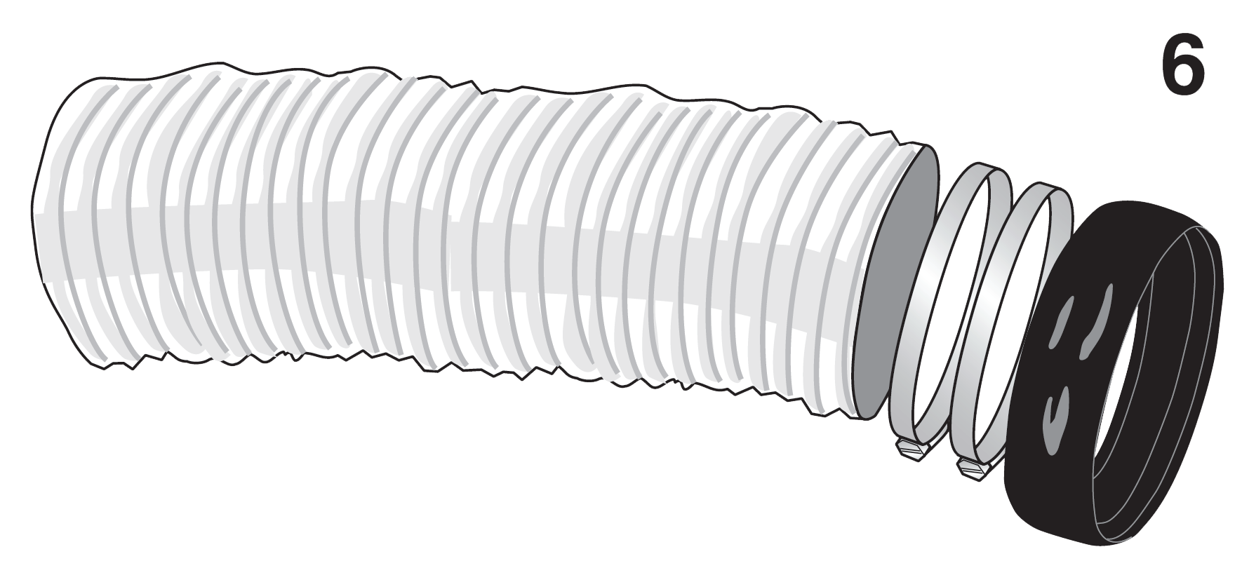 Fume Extractor Hose, 160mm diam for Original CR Arm