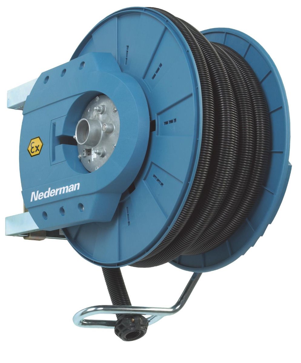 Nederman Vacuum Hose Reel 881 ATEX with 10m 38mm Hose