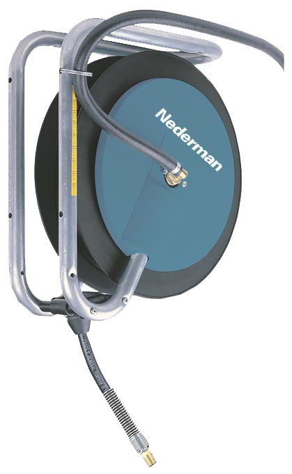Nederman 893 Compressed Air / Water Retractable Industrial Hose Reel