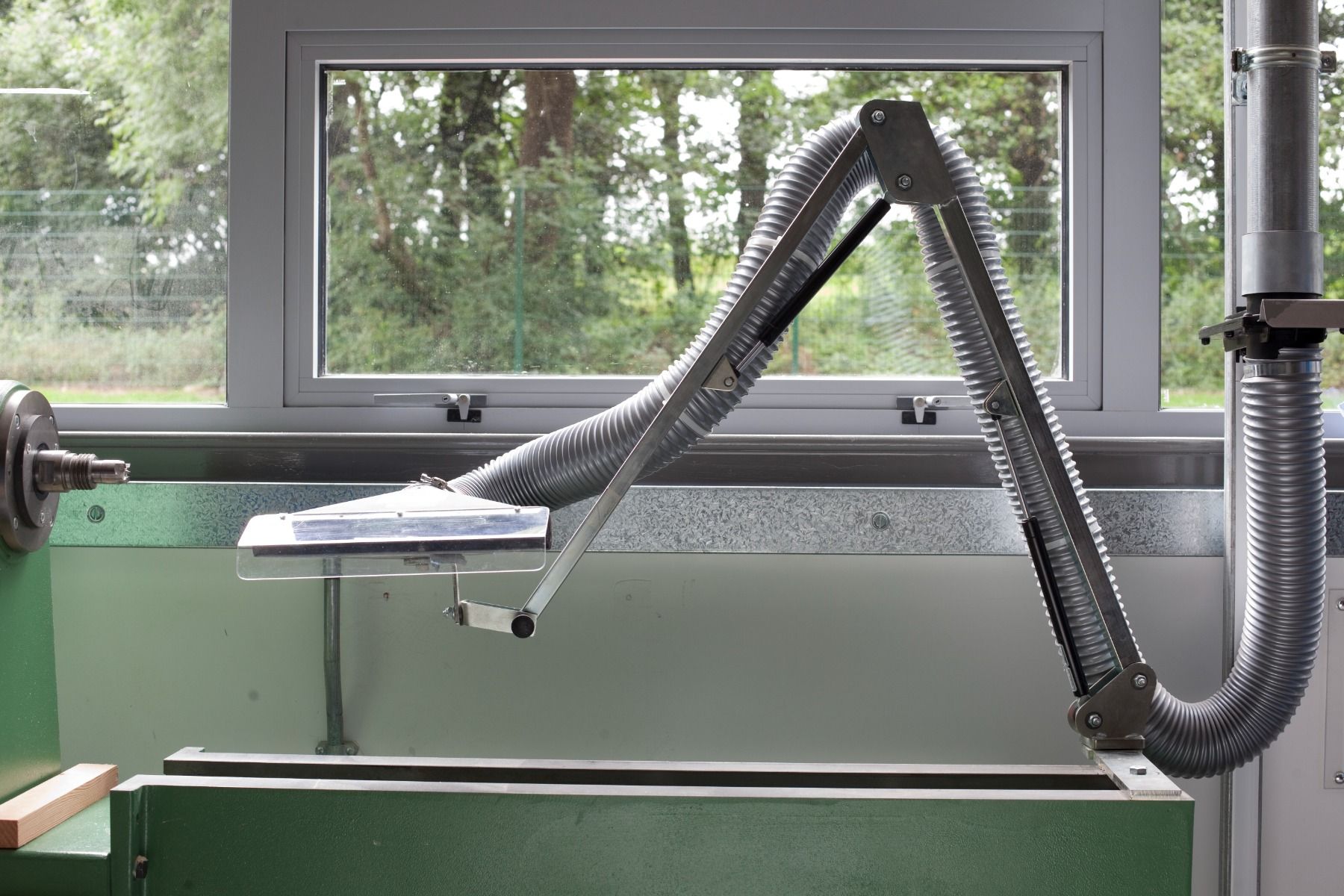 Lathe Arm with Plexiglass Flat Nozzle
