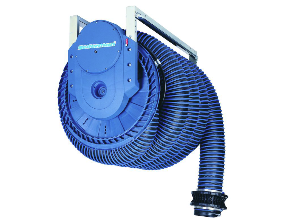 Nederman Exhaust Hose Reel 865 Spring, without damper - Wide Body Ø200 mm/7 m - NO HOSE