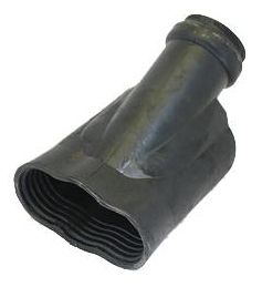 Geovent Nozzle Type PO - Oval Shape Rubber nozzle with 60° Bend