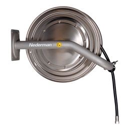 Nederman 886 25M Water / Compressed Air ACID RESISTANT Stainless Steel Industrial Hose Reel (AISI 316)