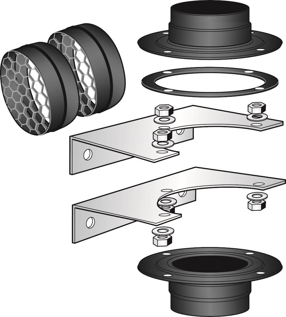Silencer Wall bracket for Nederman N Series Fan